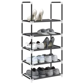 Zapatero 5 niveles negro 44x28x94 cm tejido no tejido de , Zapateros y organizadores de calzado - Ref: Foro24-4100618, Precio...