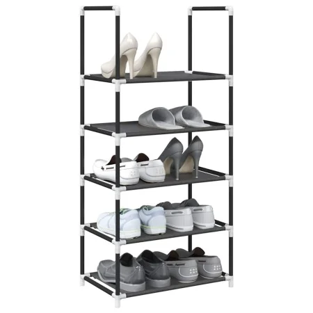 Zapatero 5 niveles negro 44x28x94 cm tejido no tejido de , Zapateros y organizadores de calzado - Ref: Foro24-4100618, Precio...