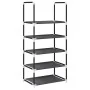 Zapatero 5 niveles negro 44x28x94 cm tejido no tejido de , Zapateros y organizadores de calzado - Ref: Foro24-4100618, Precio...