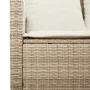 Sofá jardín de 3 plazas con cojín y mesa beige ratán sintético de , Sofás de exterior - Ref: Foro24-4103858, Precio: 277,90 €...