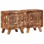 Mesilla de noche 2 uds 40x32x46 cm madera maciza reciclada de , Mesitas de noche - Ref: Foro24-4104510, Precio: 196,93 €, Des...
