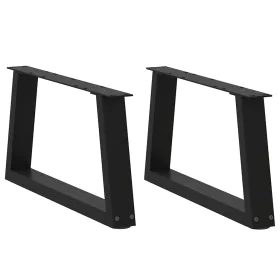 Patas para mesa de comedor forma V 2 uds negro 50x(30-31,3) cm de , Patas para mesas - Ref: Foro24-4012528, Precio: 56,71 €, ...