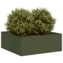 Jardinera acero verde oliva 80x80x30 cm de , Maceteros y jardineras - Ref: Foro24-860804, Precio: 58,03 €, Descuento: %
