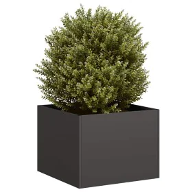 Jardinera acero negro 40x40x30 cm by , Pots and planters - Ref: Foro24-860794, Price: 45,62 €, Discount: %