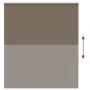 Estor Enrollable Opaco Color Café 135x130 cm Tela Ancho 131,6cm de , Persianas y estores - Ref: Foro24-4010979, Precio: 28,39...