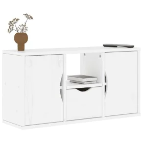 Mueble para TV con cajón ODDA blanco 79x24x40 cm madera pino de , Muebles TV - Ref: Foro24-4103606, Precio: 67,88 €, Descuent...
