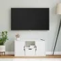 Mueble para TV con cajón ODDA blanco 79x24x40 cm madera pino de , Muebles TV - Ref: Foro24-4103606, Precio: 67,88 €, Descuent...