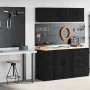Armarios 2 uds para garaje madera de ingeniería negro de , Armarios industriales - Ref: Foro24-3328315, Precio: 93,07 €, Desc...