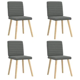 Sillas de comedor giratorias 4 unidades tela gris oscuro de , Sillas de comedor - Ref: Foro24-3315275, Precio: 198,40 €, Desc...