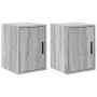 Armarios de pared 2 uds para garaje madera gris sonoma de , Armarios industriales - Ref: Foro24-860618, Precio: 43,78 €, Desc...