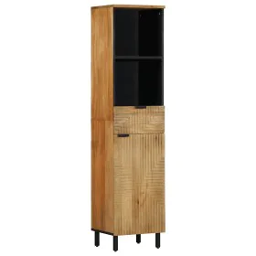 Mueble de baño de madera maciza de mango marrón 38x33x160 cm de , Muebles de baño - Ref: Foro24-4017742, Precio: 176,67 €, De...