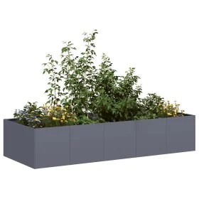 Jardinera acero gris antracita 200x80x40 cm de , Maceteros y jardineras - Ref: Foro24-860754, Precio: 122,15 €, Descuento: %