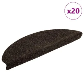 Alfombrilla autoadhesiva escalera 20 uds marrón oscuro de , Alfombrillas para escalones - Ref: Foro24-3365649, Precio: 54,15 ...
