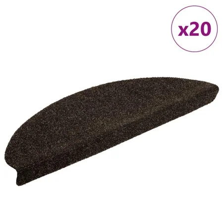 Alfombrilla autoadhesiva escalera 20 uds marrón oscuro de , Alfombrillas para escalones - Ref: Foro24-3365649, Precio: 54,15 ...