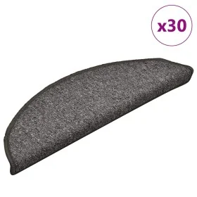 Alfombrilla escalera 30 uds gris oscuro 56x17x3 cm de , Alfombrillas para escalones - Ref: Foro24-3365745, Precio: 103,83 €, ...