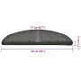 Alfombrilla escalera 30 uds gris oscuro 56x17x3 cm de , Alfombrillas para escalones - Ref: Foro24-3365745, Precio: 103,83 €, ...