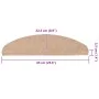 Alfombrilla autoadhesiva escalera 30 uds beige 65x22,5x3,5 cm de , Alfombrillas para escalones - Ref: Foro24-3365897, Precio:...