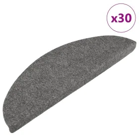 Alfombrilla autoadhesiva escalera 30 uds gris 56x17x3 cm de , Alfombrillas para escalones - Ref: Foro24-3365910, Precio: 53,9...