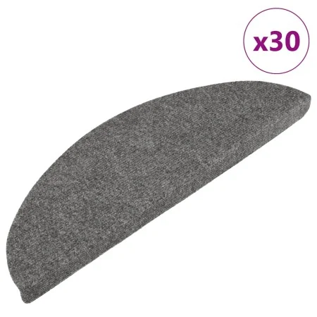 Alfombrilla autoadhesiva escalera 30 uds gris 56x17x3 cm de , Alfombrillas para escalones - Ref: Foro24-3365910, Precio: 53,9...