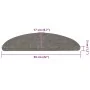 Alfombrilla autoadhesiva escalera 30 uds gris 56x17x3 cm de , Alfombrillas para escalones - Ref: Foro24-3365910, Precio: 53,9...