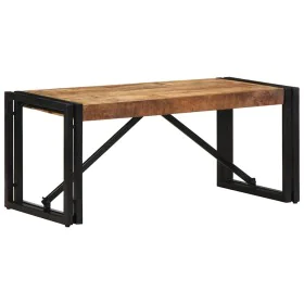Mesa de centro 80x40x35 cm madera maciza de mango rugosa de , Mesas de centro - Ref: Foro24-4016676, Precio: 78,46 €, Descuen...