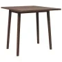 Mesa de comedor de madera maciza de caucho marrón de , Mesas de cocina y de comedor - Ref: Foro24-4102533, Precio: 129,25 €, ...