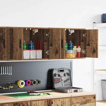 Armarios de pared 2 uds para garaje madera antigua madera de , Armarios industriales - Ref: Foro24-860658, Precio: 68,92 €, D...