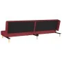 Sofá cama de 2 plazas con dos almohadas tela color vino de , Sofás - Ref: Foro24-375896, Precio: 241,19 €, Descuento: %