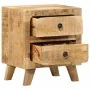 Mesilla de noche 2 uds 40x32x46 cm madera mango rugosa de , Mesitas de noche - Ref: Foro24-4104512, Precio: 228,68 €, Descuen...