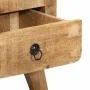 Mesilla de noche 2 uds 40x32x46 cm madera mango rugosa de , Mesitas de noche - Ref: Foro24-4104512, Precio: 228,68 €, Descuen...