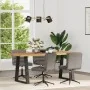 Sillas de comedor 4 unidades cuero sintético gris de , Sillas de comedor - Ref: Foro24-3315677, Precio: 247,18 €, Descuento: %