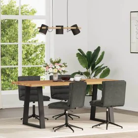 Sillas de comedor 4 unidades cuero sintético negro by , dining chairs - Ref: Foro24-3315675, Price: 247,18 €, Discount: %