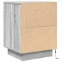 Mesillas de noche con luces LED 2 uds gris sonoma 38x34x50 cm by , Nightstands - Ref: Foro24-861276, Price: 85,18 €, Discount: %