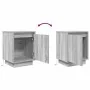 Mesillas de noche con luces LED 2 uds gris sonoma 38x34x50 cm by , Nightstands - Ref: Foro24-861276, Price: 85,18 €, Discount: %