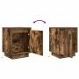 Mesillas de noche con luces LED 2 uds roble ahumado 38x34x50 cm by , Nightstands - Ref: Foro24-861274, Price: 82,61 €, Discou...