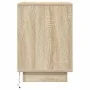 Mesillas de noche con luces LED 2 uds roble sonoma 38x34x50 cm by , Nightstands - Ref: Foro24-861288, Price: 99,75 €, Discoun...