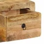 Mueble de TV de pared madera maciza mango rugosa 100x32x25 cm by , CD and DVD storage - Ref: Foro24-4104525, Price: 162,84 €,...
