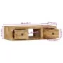 Mueble de TV de pared madera maciza mango rugosa 100x32x25 cm by , CD and DVD storage - Ref: Foro24-4104525, Price: 162,84 €,...