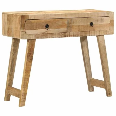 Mesa consola madera maciza de mango rugosa 90x32x75 cm de , Mesas auxiliares - Ref: Foro24-4104519, Precio: 181,92 €, Descuen...