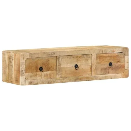 Mueble de TV de pared madera maciza mango rugosa 100x32x25 cm von , CD- und DVD-Speicher - Ref: Foro24-4104527, Preis: 170,25...