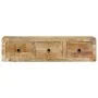 Mueble de TV de pared madera maciza mango rugosa 100x32x25 cm von , CD- und DVD-Speicher - Ref: Foro24-4104527, Preis: 170,25...