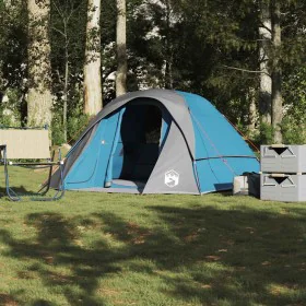 Tienda de campaña para 4 personas impermeable azul de , Tiendas de campaña - Ref: Foro24-4009559, Precio: 88,86 €, Descuento: %