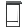 Mesa de jardín plegable de ratán sintético negra 90x51x75 cm de , Mesas de jardín - Ref: Foro24-4108254, Precio: 82,35 €, Des...