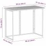 Mesa de jardín plegable de ratán sintético negra 90x51x75 cm de , Mesas de jardín - Ref: Foro24-4108254, Precio: 82,35 €, Des...