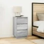 Mesilla de noche con luces LED sonoma gris 38x34x65 cm de , Mesitas de noche - Ref: Foro24-861306, Precio: 80,17 €, Descuento: %