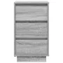 Mesilla de noche con luces LED sonoma gris 38x34x65 cm de , Mesitas de noche - Ref: Foro24-861306, Precio: 80,17 €, Descuento: %