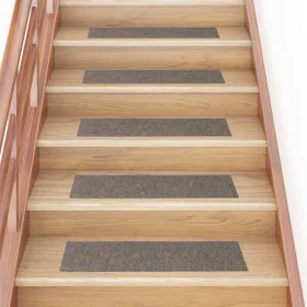Alfombrillas escaleras autoadhesivas 30uds crema 76x20 cm de , Alfombrillas para escalones - Ref: Foro24-3365730, Precio: 59,...