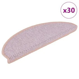 Alfombra autoadhesiva escalera sisal 30 uds 65x21x4 cm rosa de , Alfombrillas para escalones - Ref: Foro24-3365876, Precio: 1...