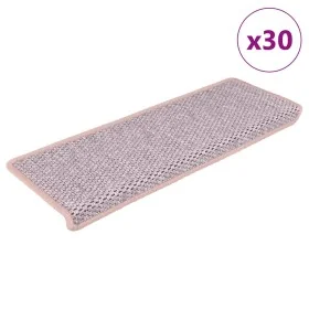 Alfombra autoadhesiva escalera sisal 30 uds 65x21x4 cm rosa de , Alfombrillas para escalones - Ref: Foro24-3365888, Precio: 1...