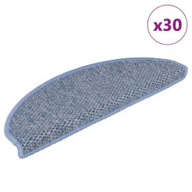 Alfombra autoadhesiva escalera sisal 30 uds 65x21x4 cm azul de , Alfombrillas para escalones - Ref: Foro24-3365874, Precio: 1...